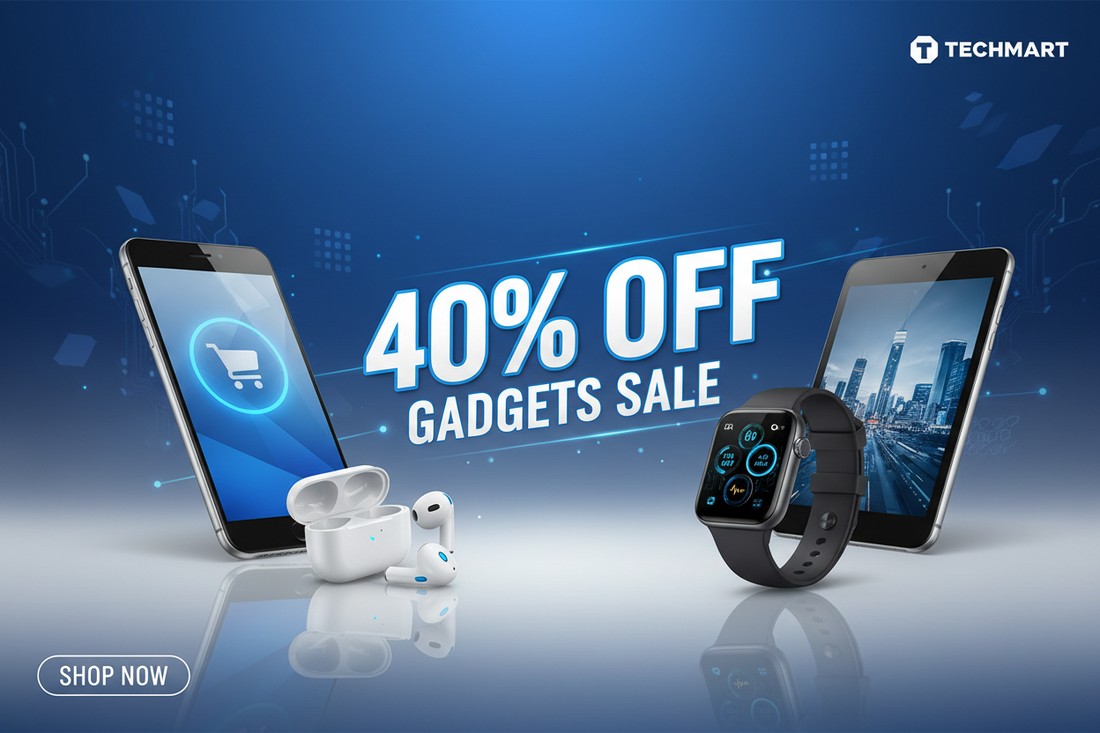 Generate an gadgets banner on 40% sale