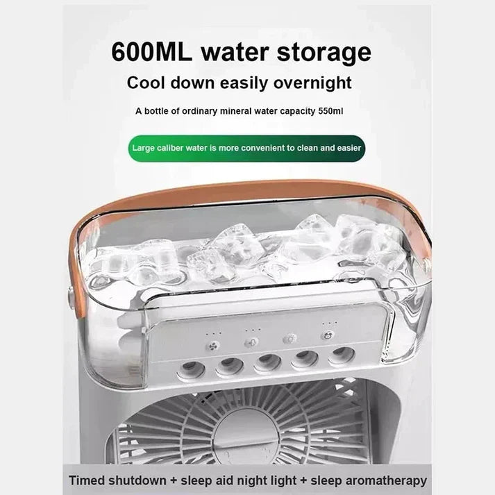 Portable Humidifier Air Cooler Mist Fan Mini Cooler for Home