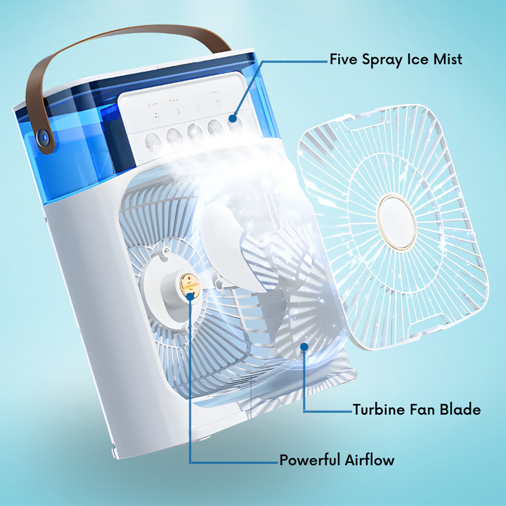 Portable Humidifier Air Cooler Mist Fan Mini Cooler for Home